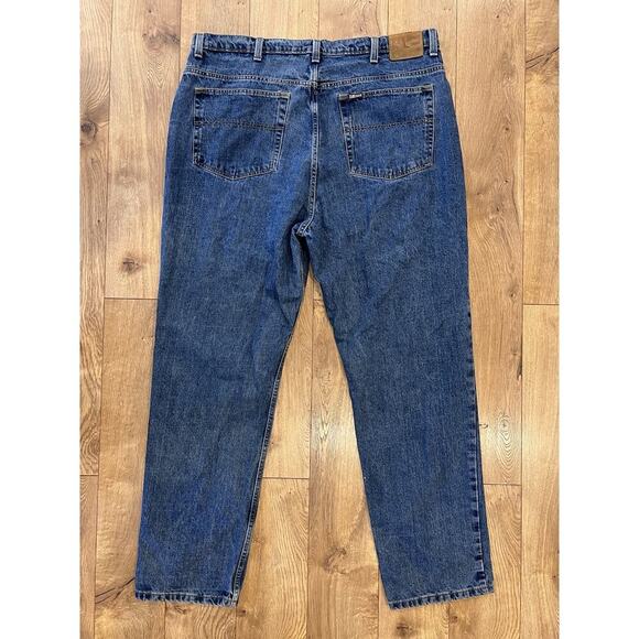 Vtg 90s Polo Ralph Lauren Jeans Men's 42 x 34 Relaxed Straight Leg Dad Med Wash - Picture 4 of 9